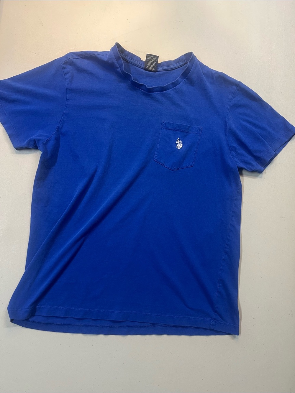 U.S. Polo Assn Blue Pocket T-Shirt Size M Classic Logo Tee